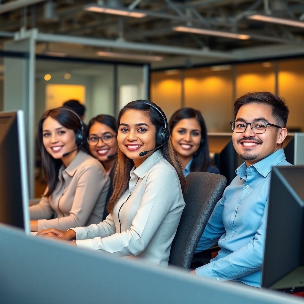 Kore BPO offshore team at work