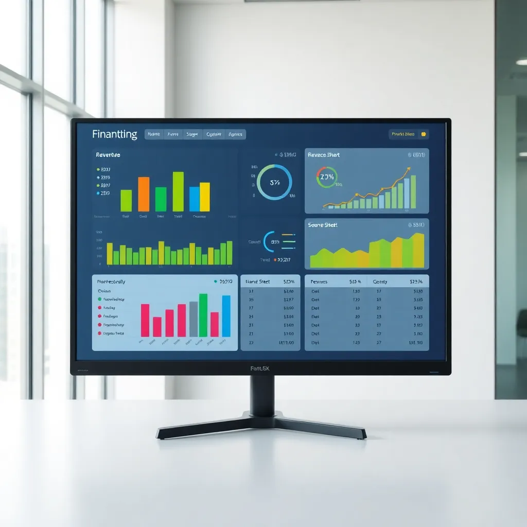 Financial reporting dashboard and accounting outputs — Kore BPO
