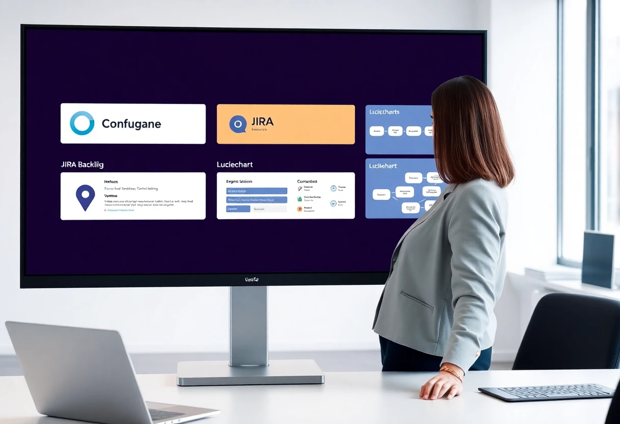 Offshore business analyst reviewing Confluence documentation and Jira backlog — Kore BPO