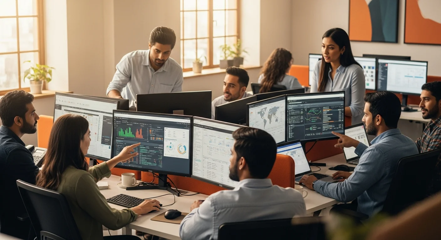 Offshore ecommerce BPO operations team handling customer support and order processing — Kore BPO