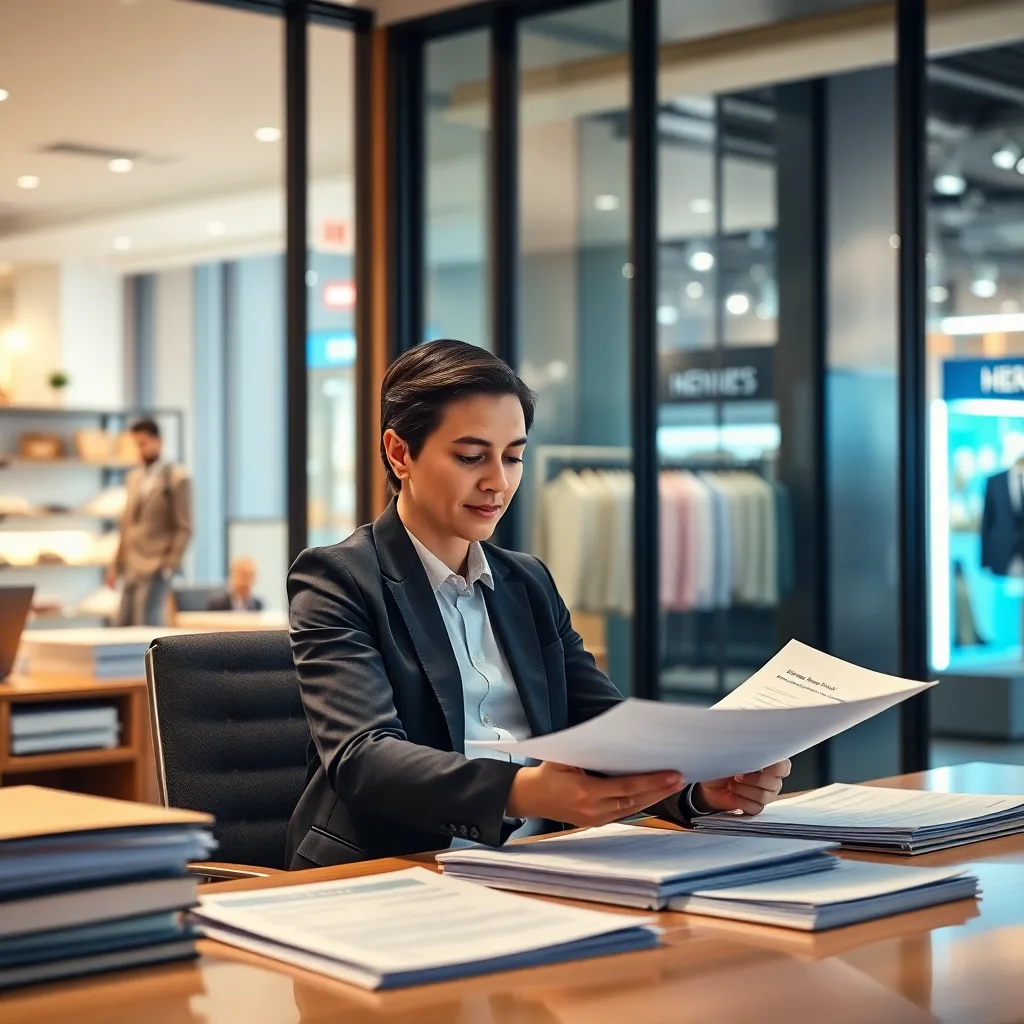 HR manager reviewing offshore staffing plans for a retail business, Kore BPO