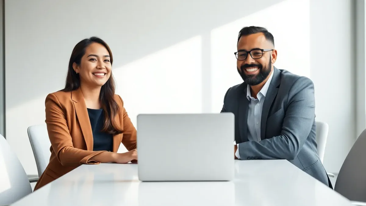Nearshore BPO collaboration between Costa Rica professional and US client via video call