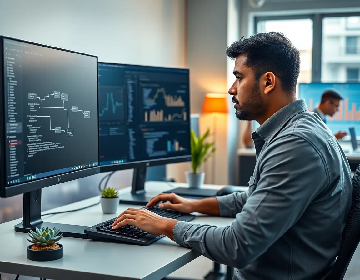 Offshore data warehouse developer building dbt pipeline and BI dashboard integration