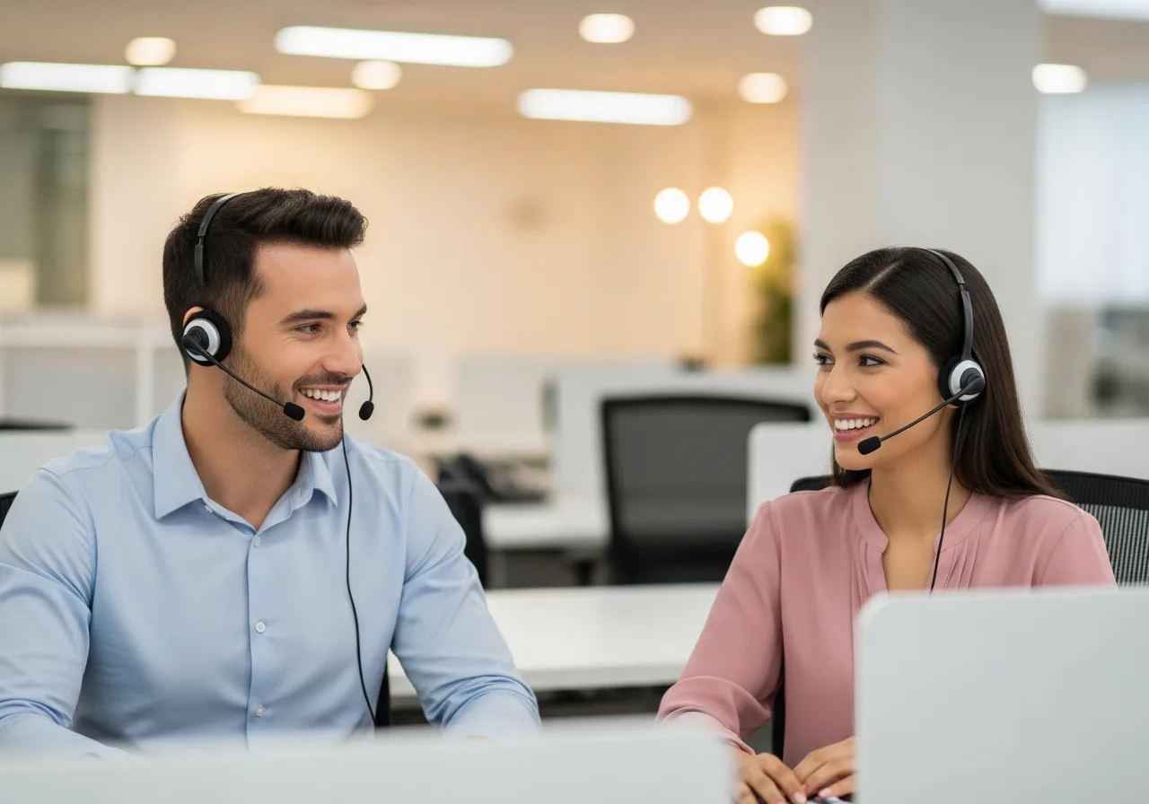 Offshore Shopify support agents reviewing orders - Kore BPO