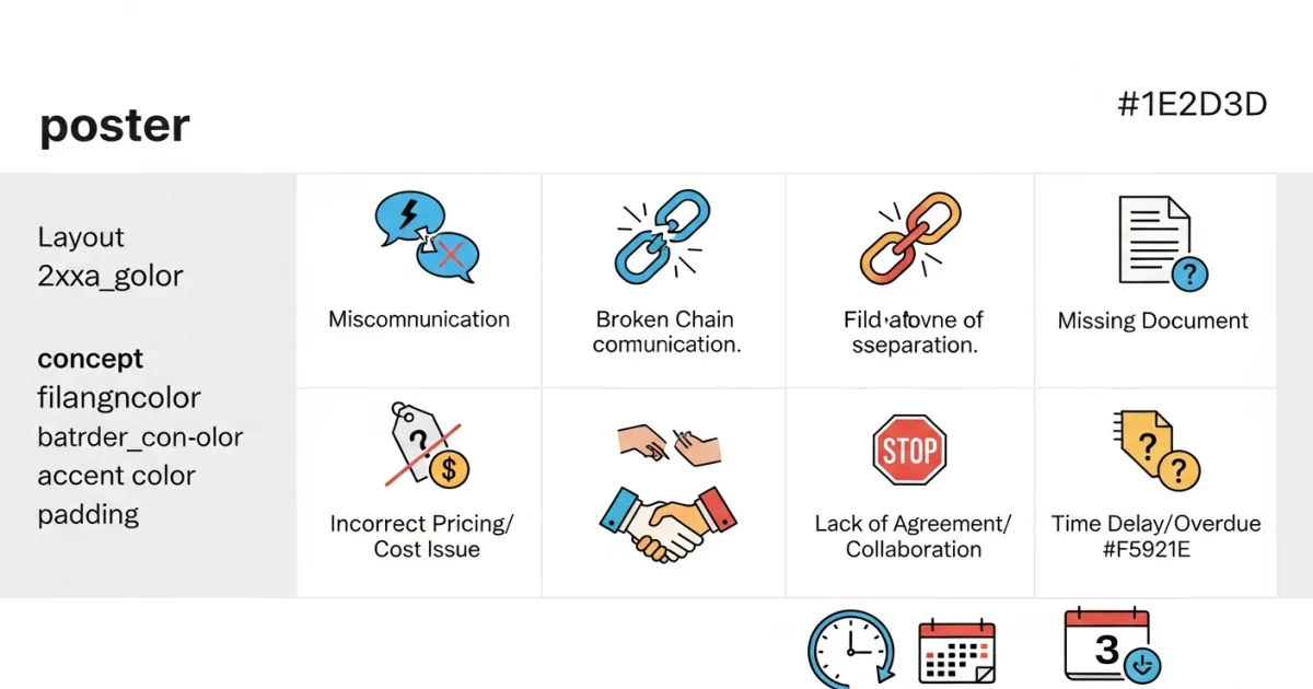 six common failure modes of first-time outsourcing partnerships shown as an infographic checklist