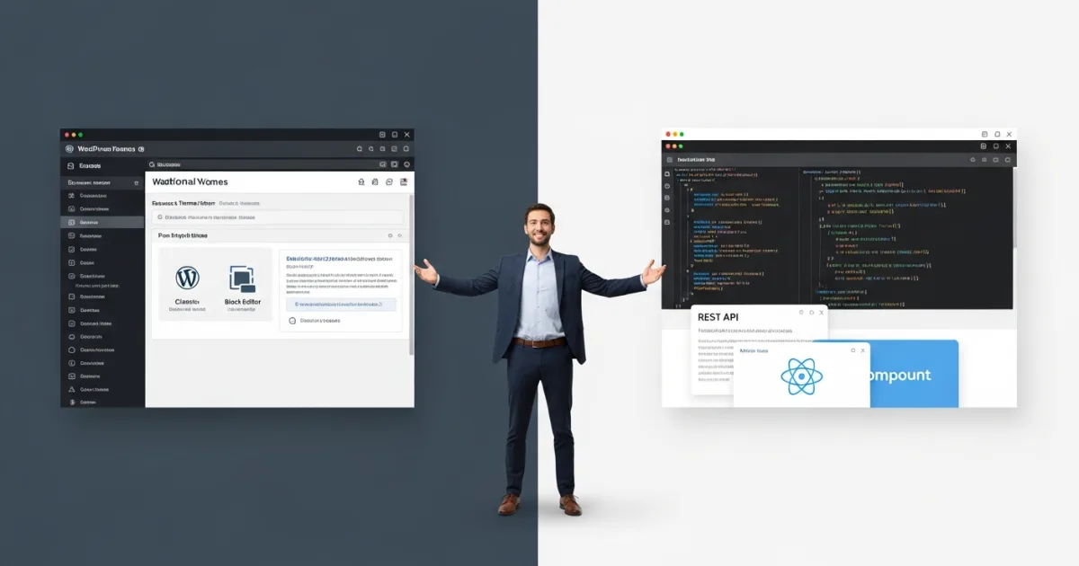 Custom WordPress vs headless WordPress architecture comparison for offshore SMB development
