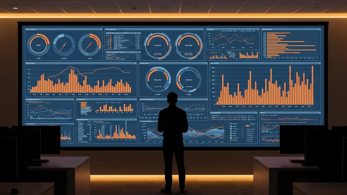 Analytics dashboard showing customer service performance metrics for an outsourced support team