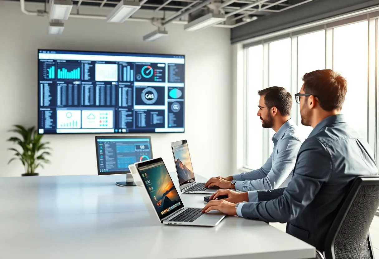 Offshore IT engineers managing cloud infrastructure for a US small business