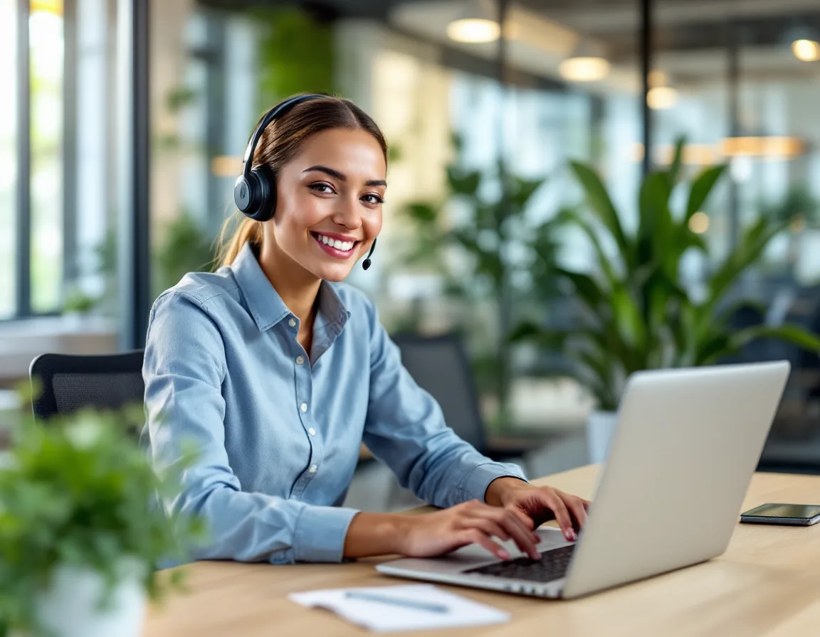 Offshore live chat support agent responding to e-commerce customer - Kore BPO