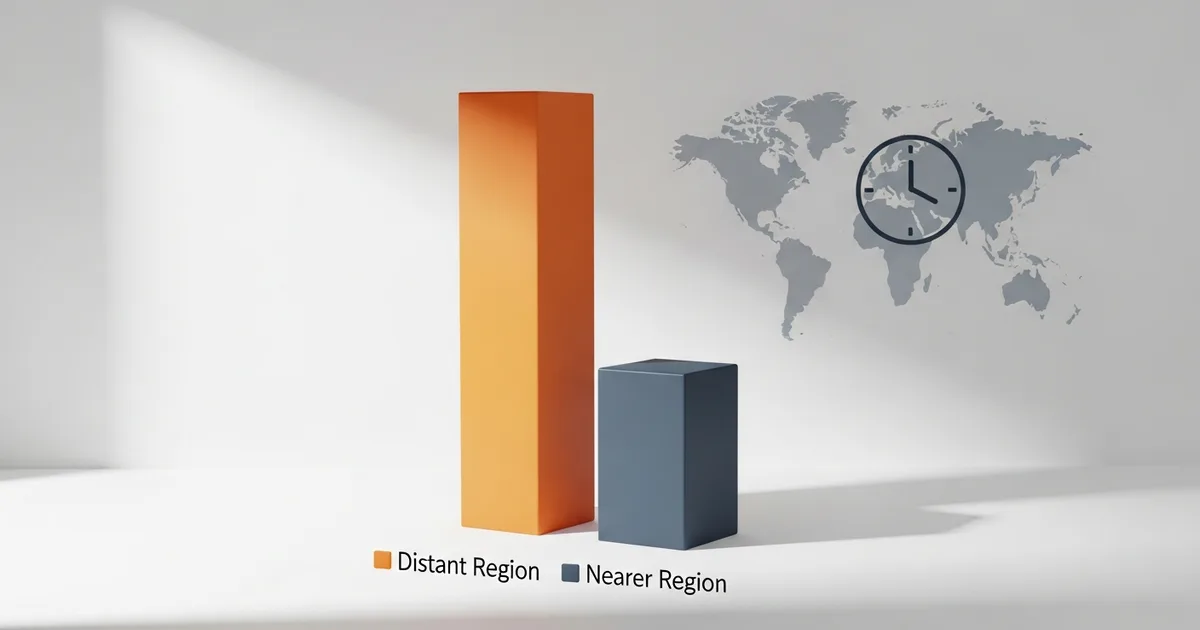 bar chart comparing nearshore and offshore recruiting cost against time zone overlap and vetting speed