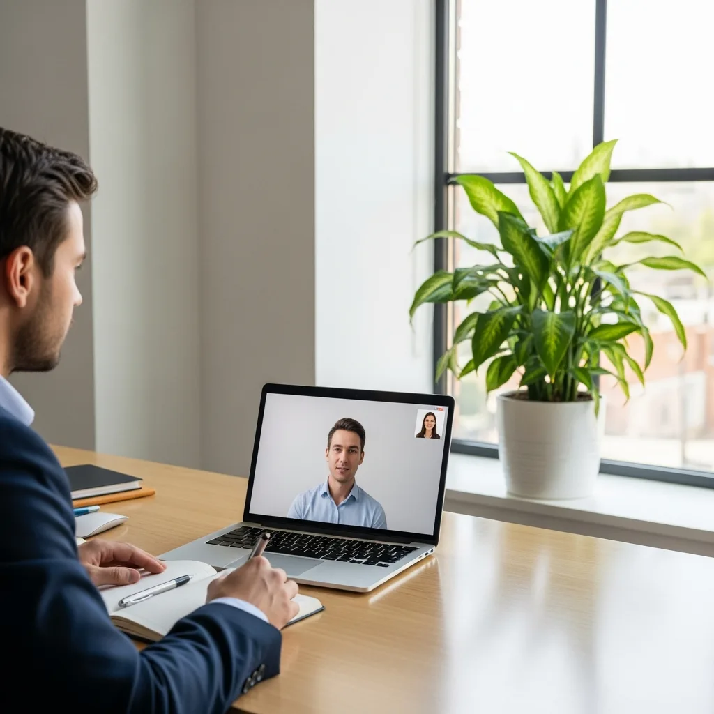 Kore BPO talent team conducting a nearshore candidate vetting video interview