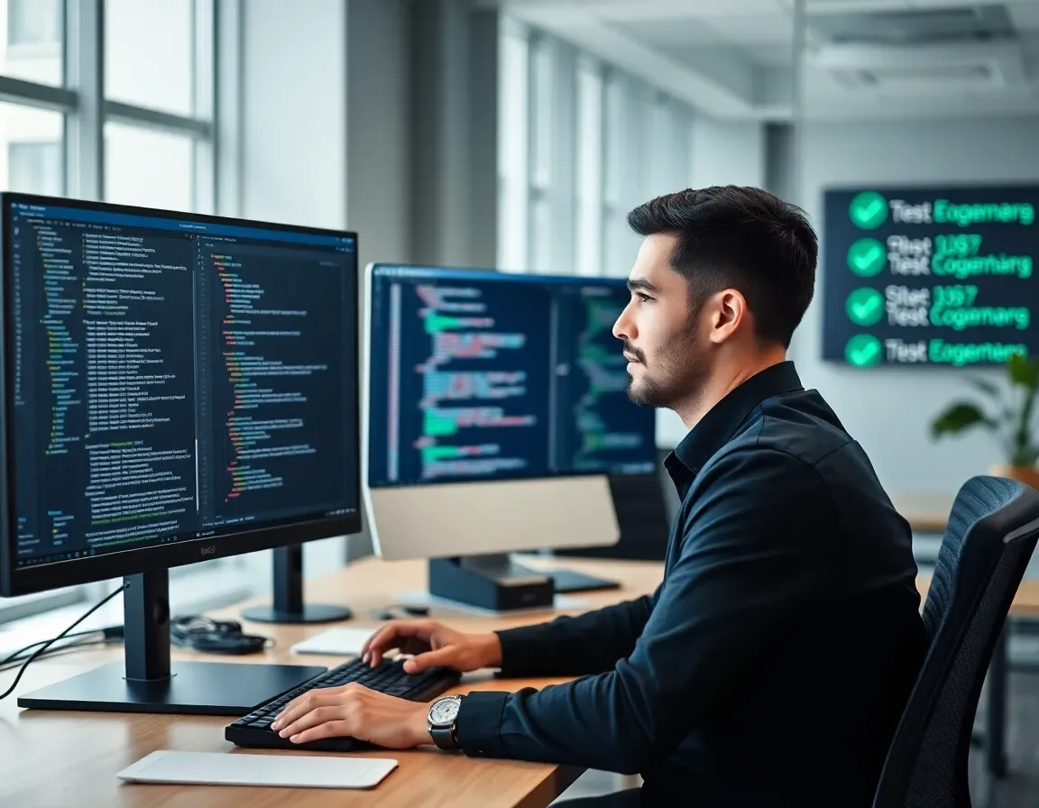 Offshore dbt developer running model tests before deployment for Kore BPO