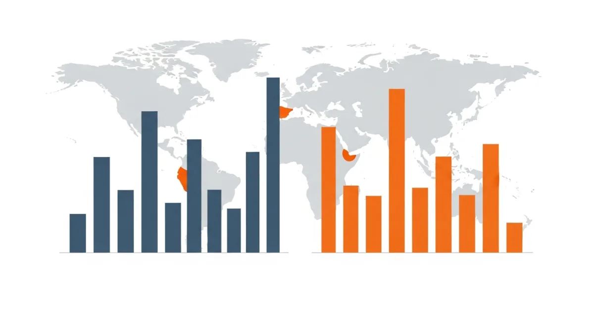 bar chart comparing offshore and nearshore recruiting cost against time zone overlap and vetting speed
