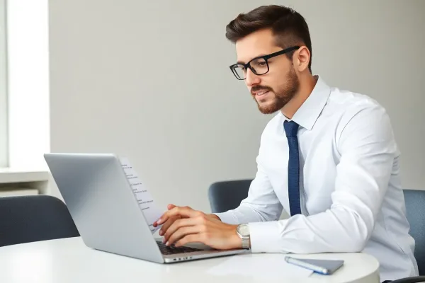 Kore BPO recruiter reviewing offshore TypeScript developer generics and strict-mode assessment results