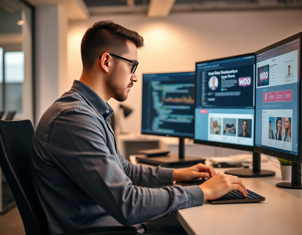 Offshore WordPress developer working on WooCommerce store customization