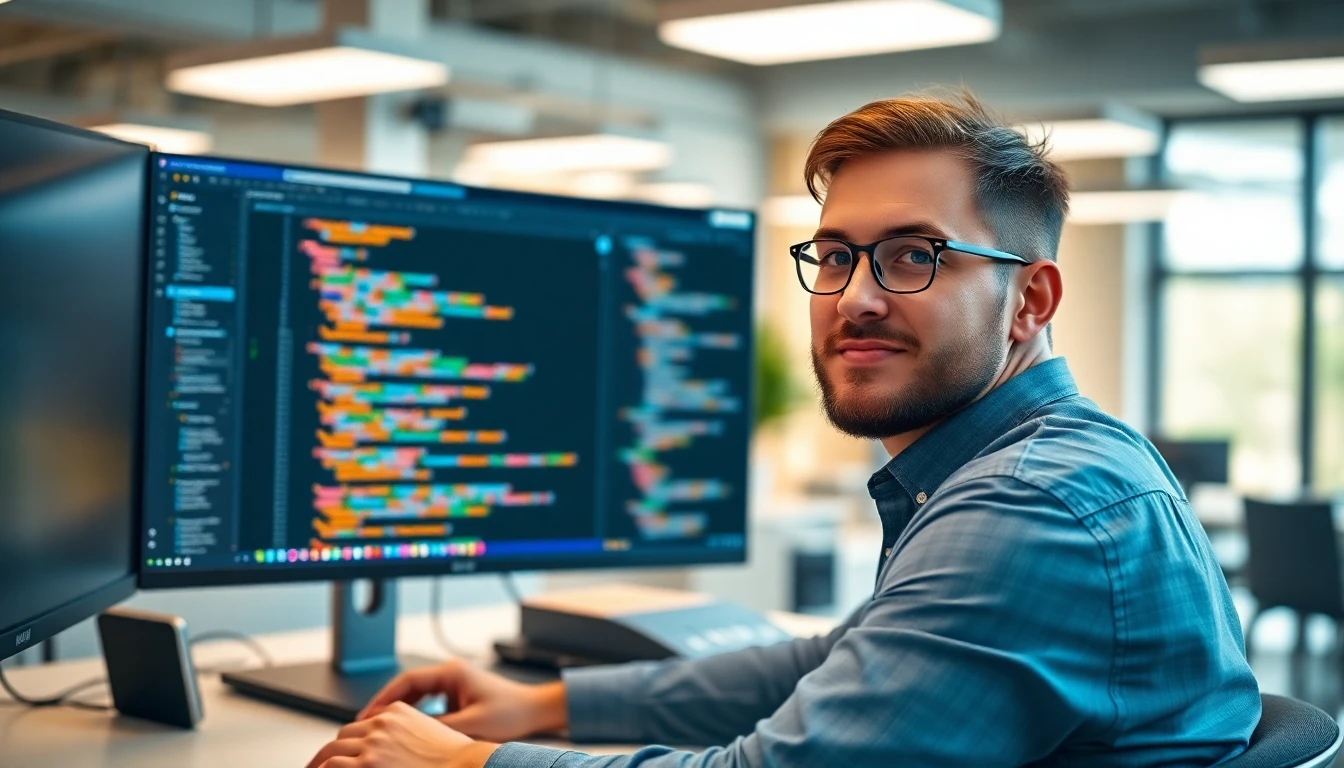 Offshore React Native developer reviewing shared-codebase mobile app — Kore BPO