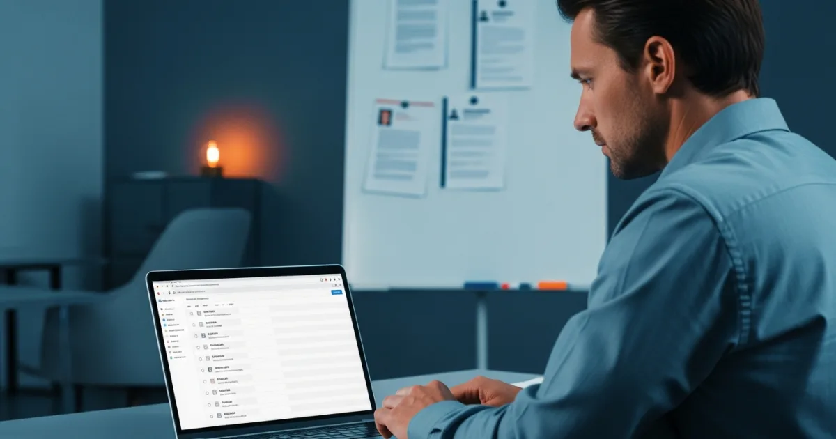 US hiring manager reviewing a sparse Ruby on Rails developer candidate pipeline