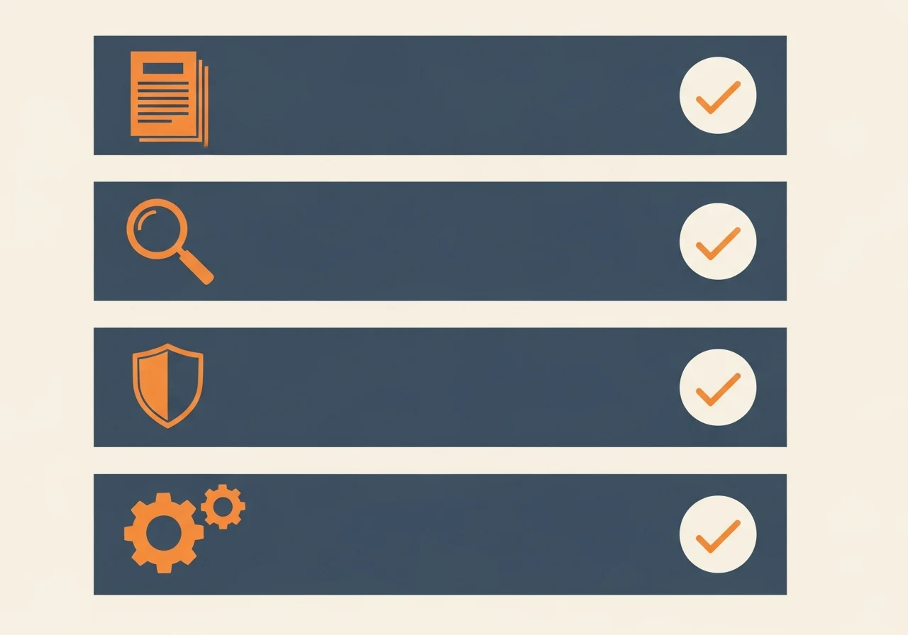 Checklist graphic representing mandatory employer costs and compliance considerations for Brazil staffing