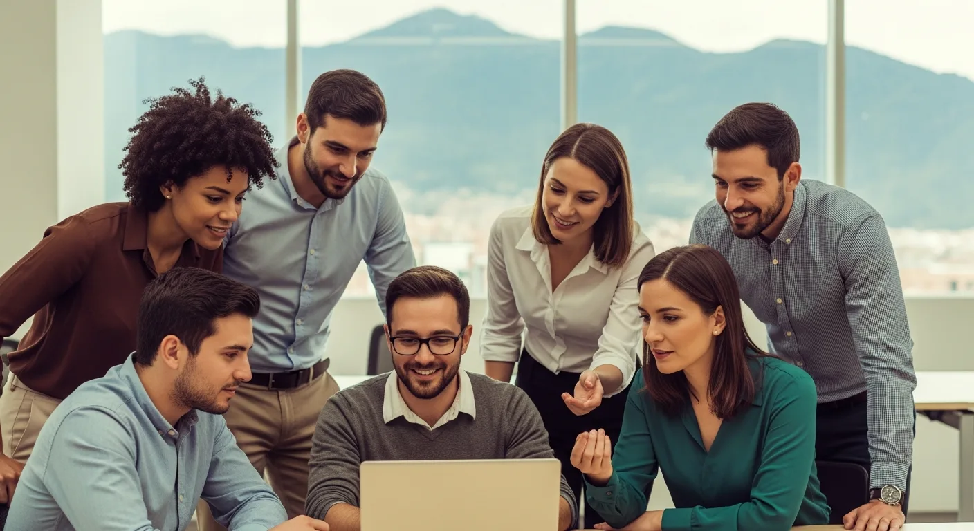 Colombia staffing agency team placing software engineers with a US company from Bogotá