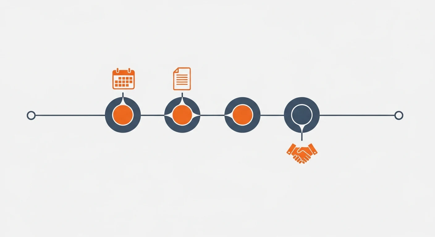 Timeline illustration of the Dominican Republic termination process from written notice to severance payment