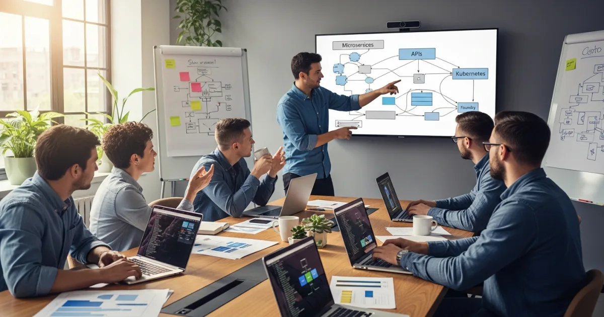 Split screen comparing a vague full stack job description versus a specific stack-defined brief