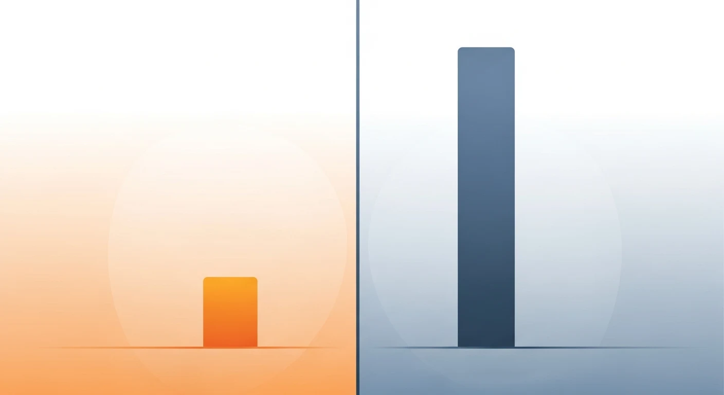 comparison illustration showing india staffing cost against a traditional us staffing agency cost in 2026
