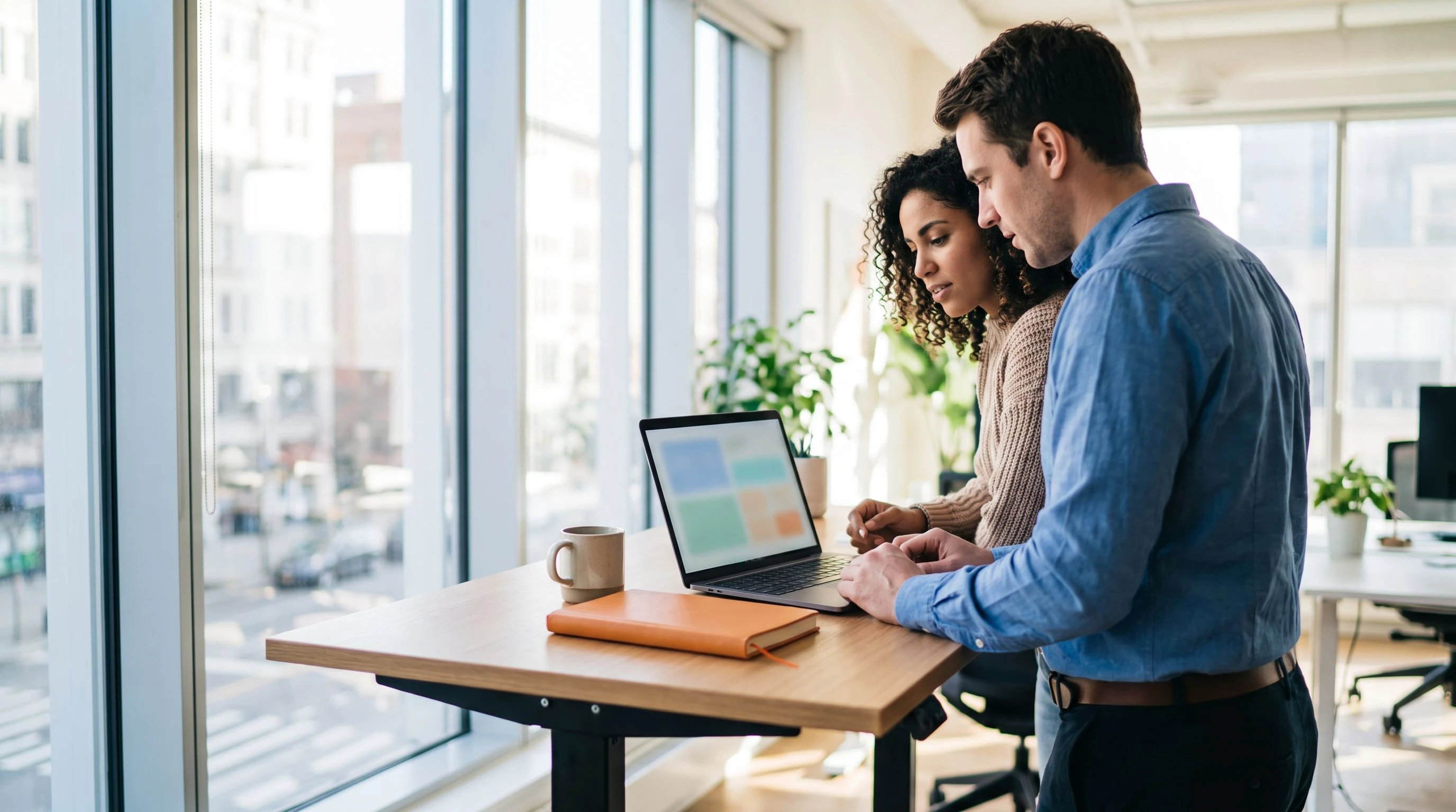 Engineering manager reviewing Azure engineer candidate profiles with the Kore BPO team