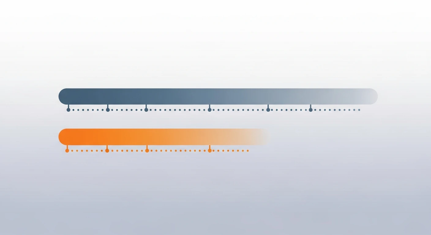timeline graphic comparing days to onboard a developer through a traditional staffing agency versus a direct nearshore hire