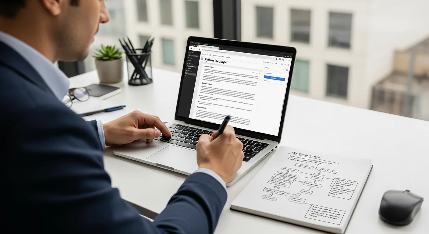 Python developer job description template