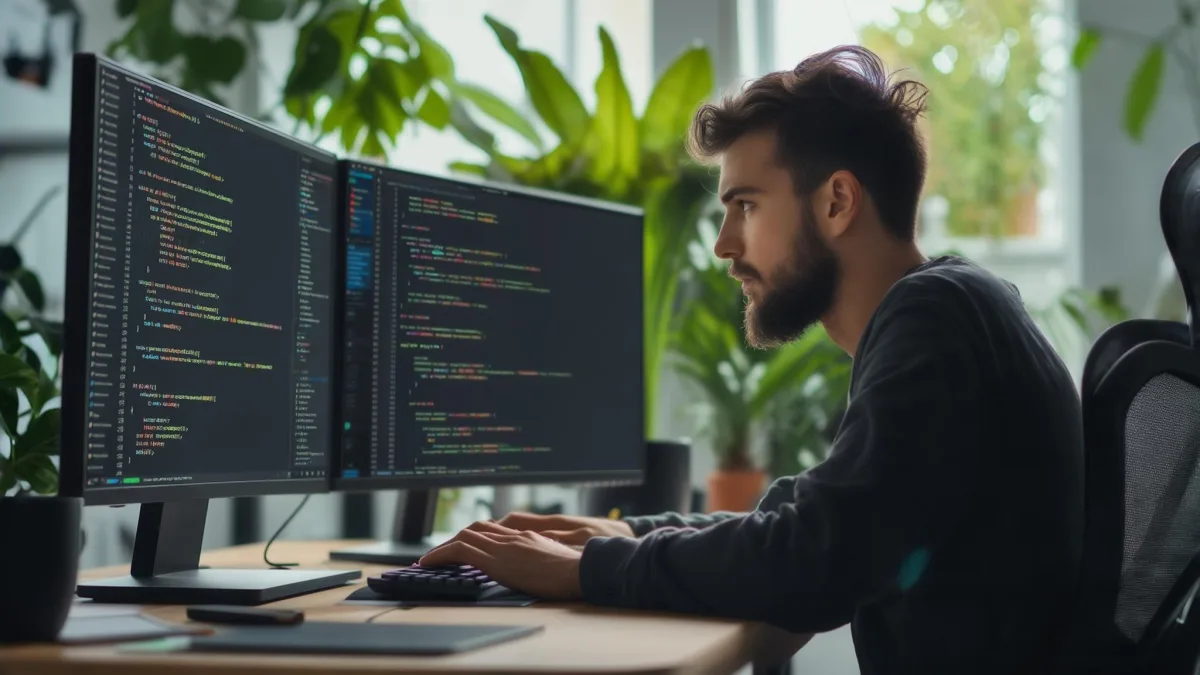 Development team discussing React developer responsibilities and project scope