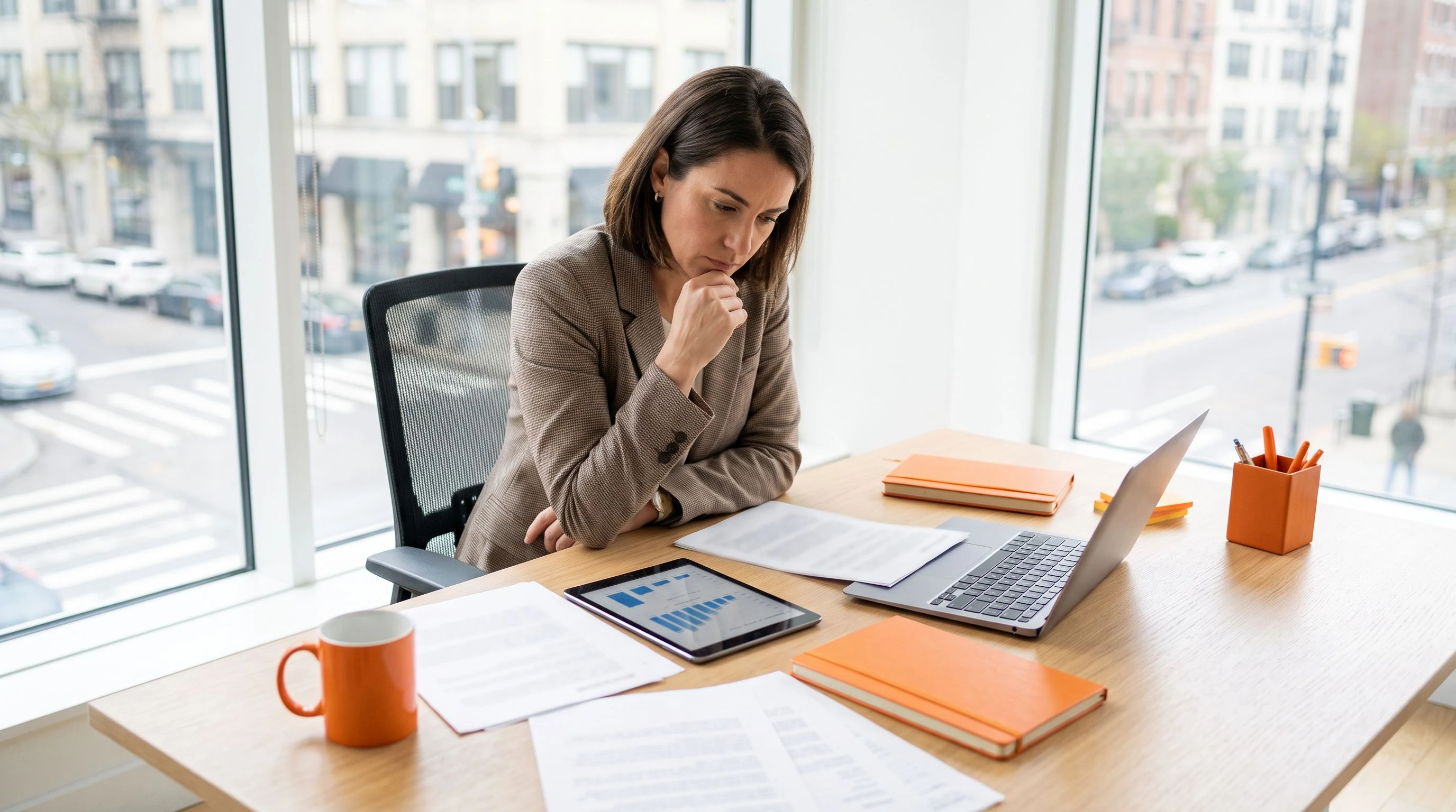 Recruiter reviewing GIS analyst candidates against job description requirements