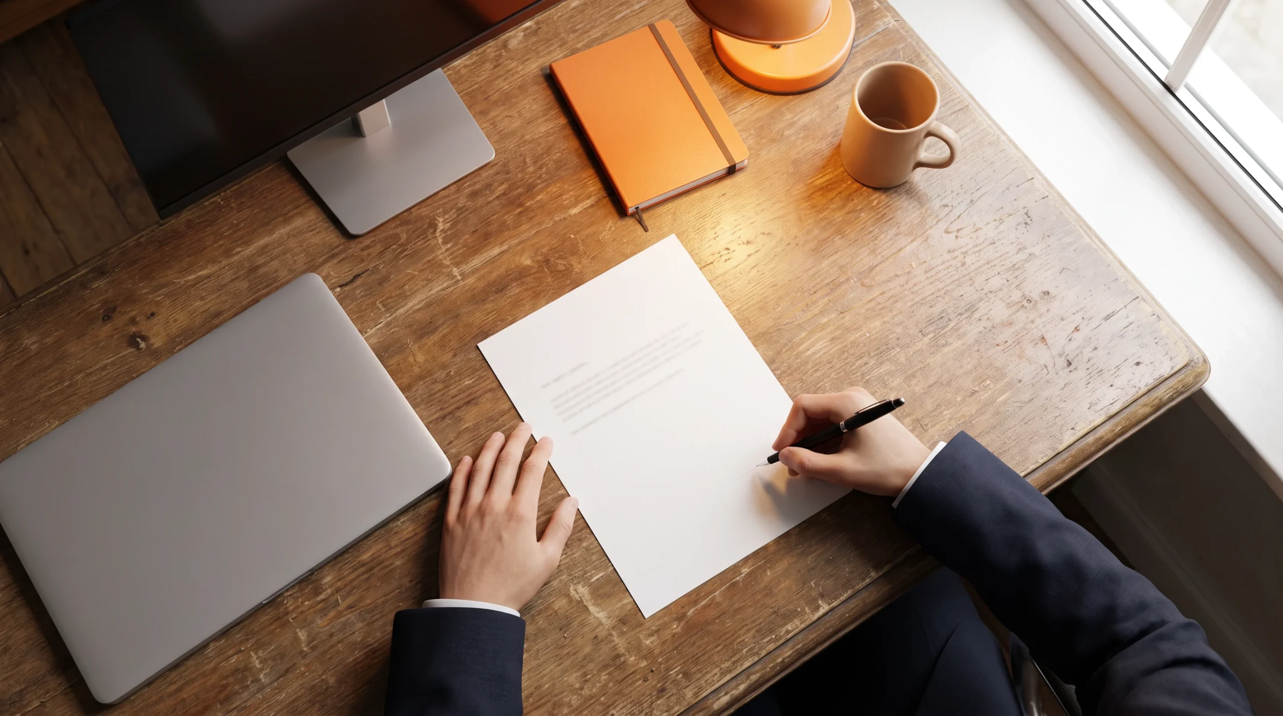 Employment contract and legal documents for hiring an offshore employee being reviewed