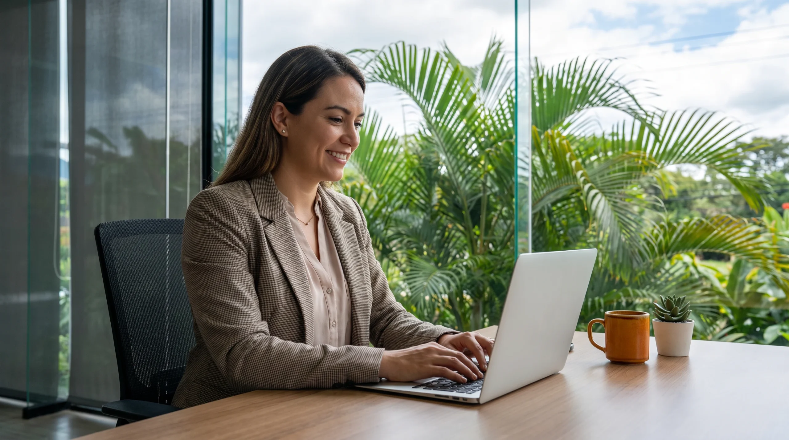 Nearshore hiring professional working from a San Jose Costa Rica office