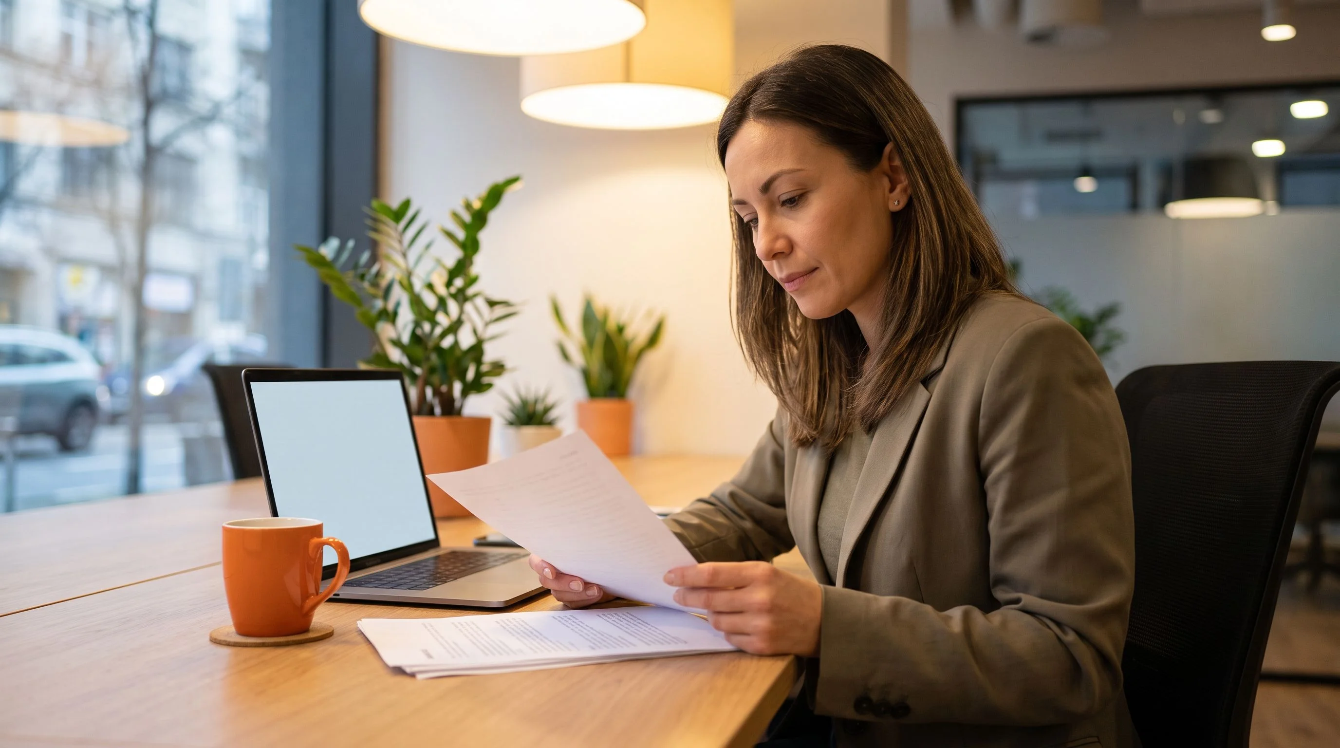 Offshore recruiter on a video call with US-based hiring team managing cross-time-zone collaboration on a laptop
