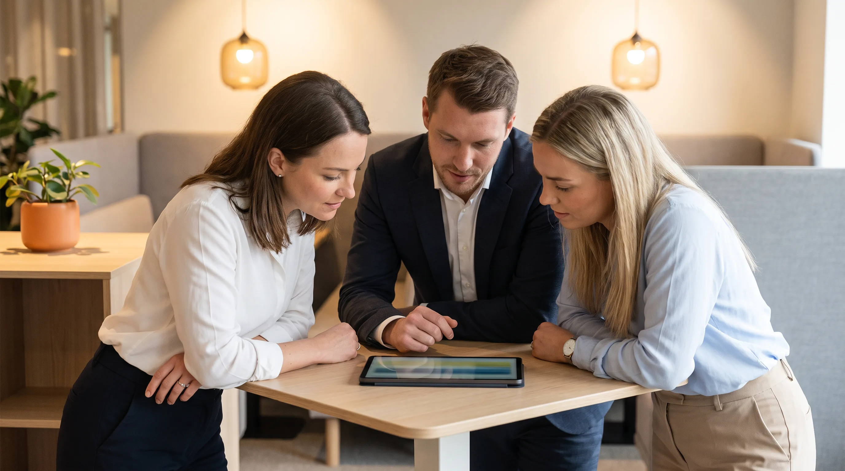 Small team reviewing a 24/7 outsourced customer support vendor vetting process together