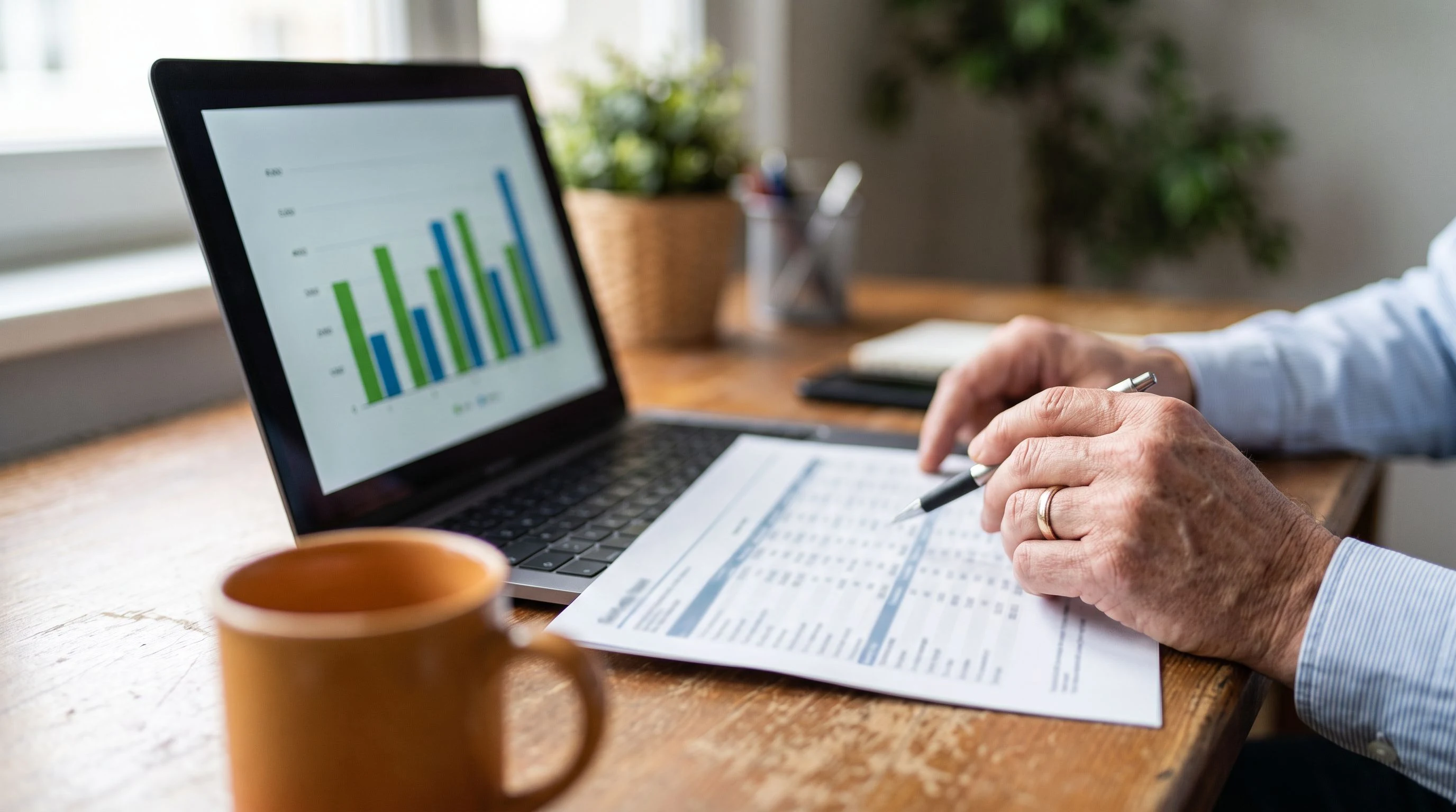 Business owner reviewing in-house versus outsourced 24/7 customer support cost comparison