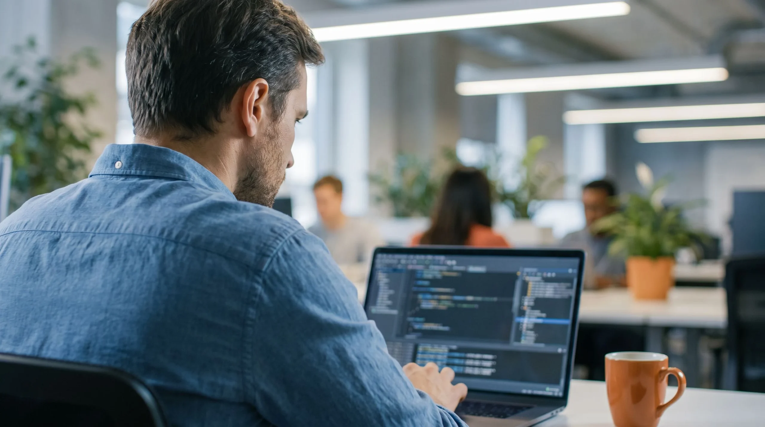 IT team lead reviewing IT outstaffing trends