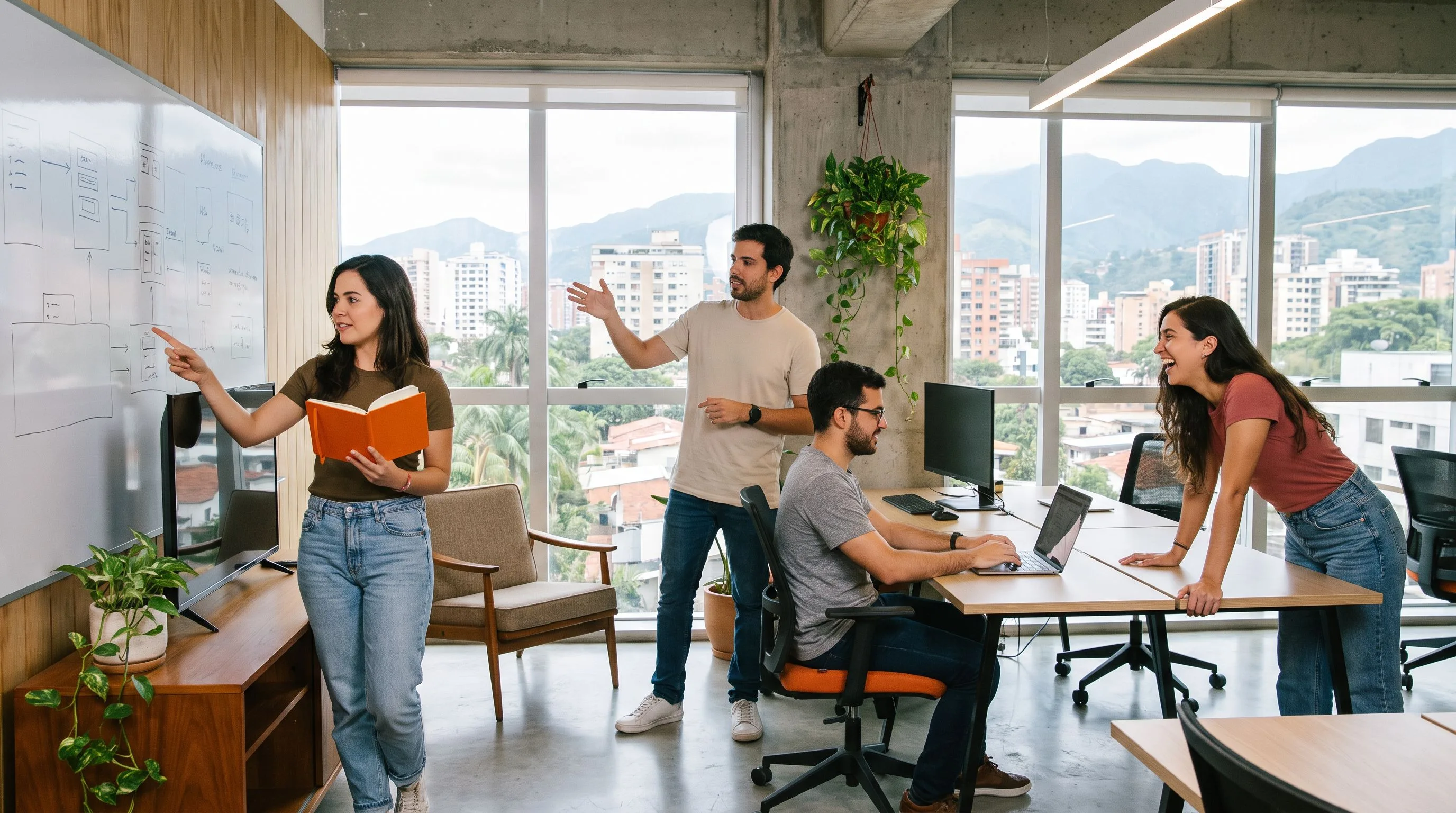 Nearshore and offshore staffing team working across Latin America and India