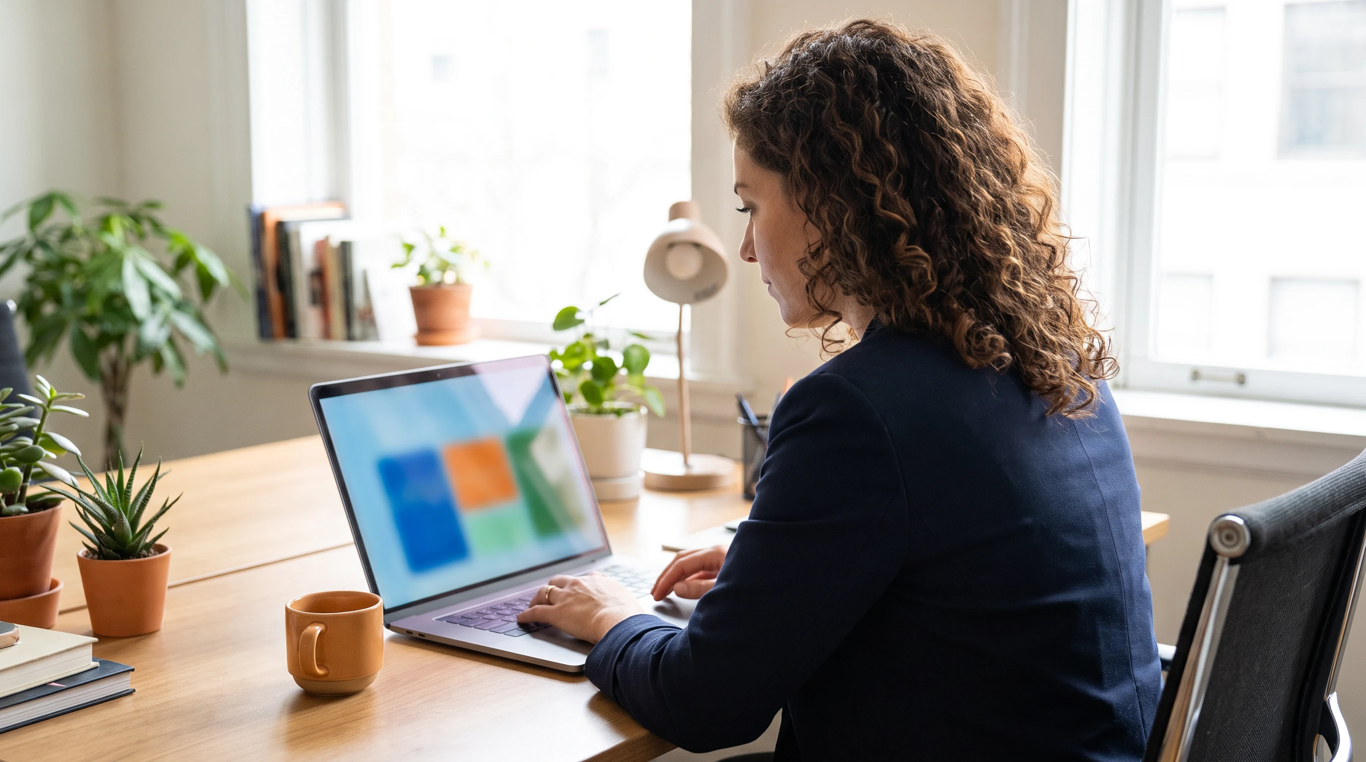 Small business owner reviewing a freelancer-style offshore hiring dashboard, signs of outgrowing a freelancer marketplace platform