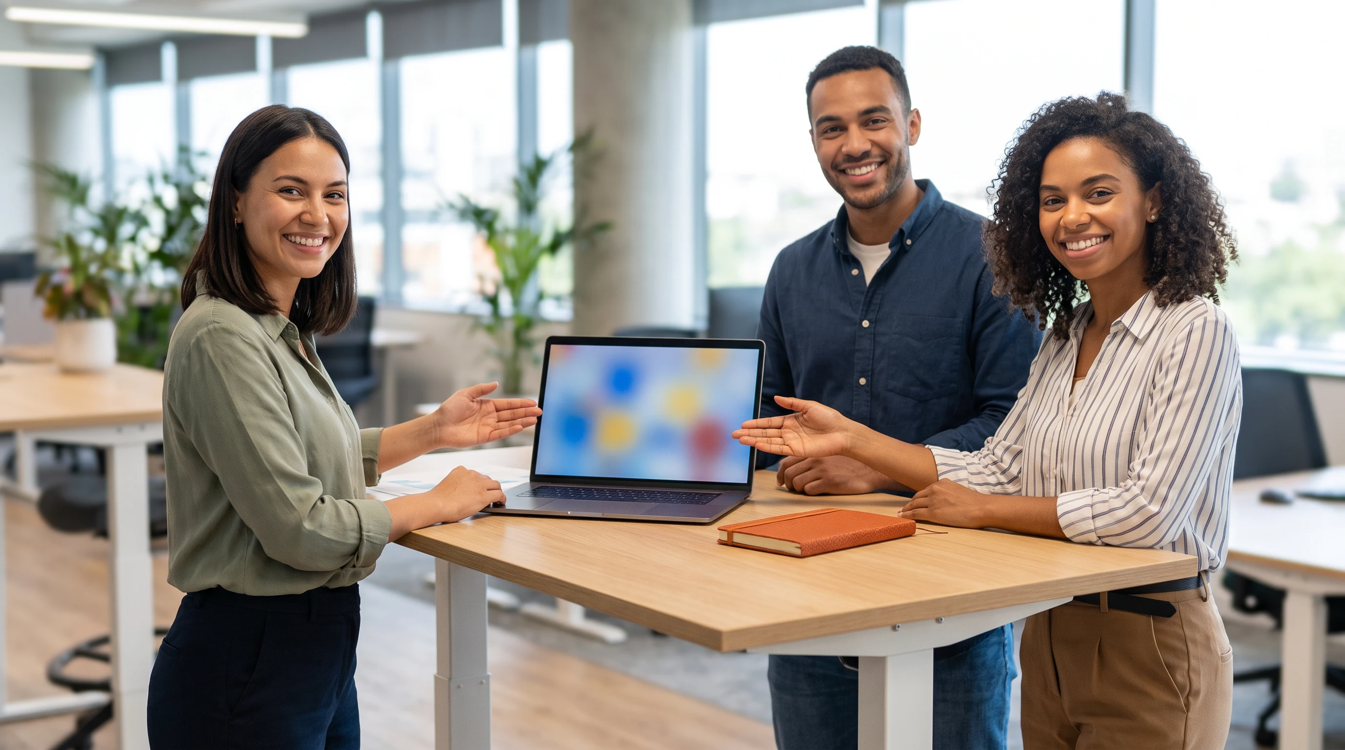 Small business team working with a managed offshore staffing partner and dedicated account manager