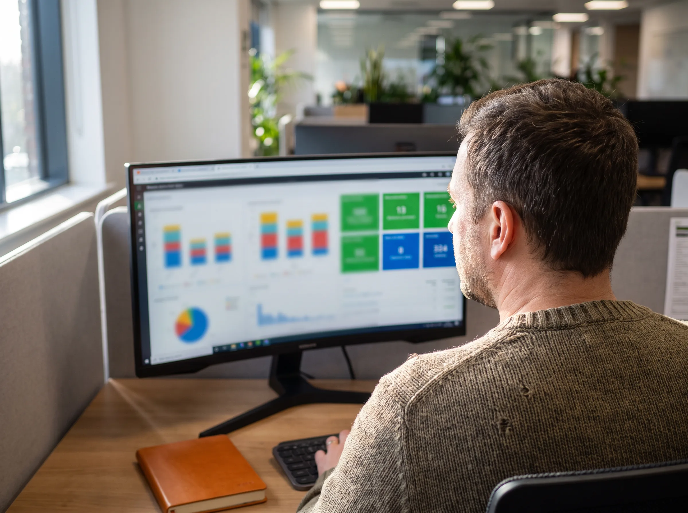 L3 technical support specialist reviewing a ticket resolution dashboard with SLA metrics by tier