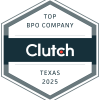 Top BPO Company Clutch Badge
